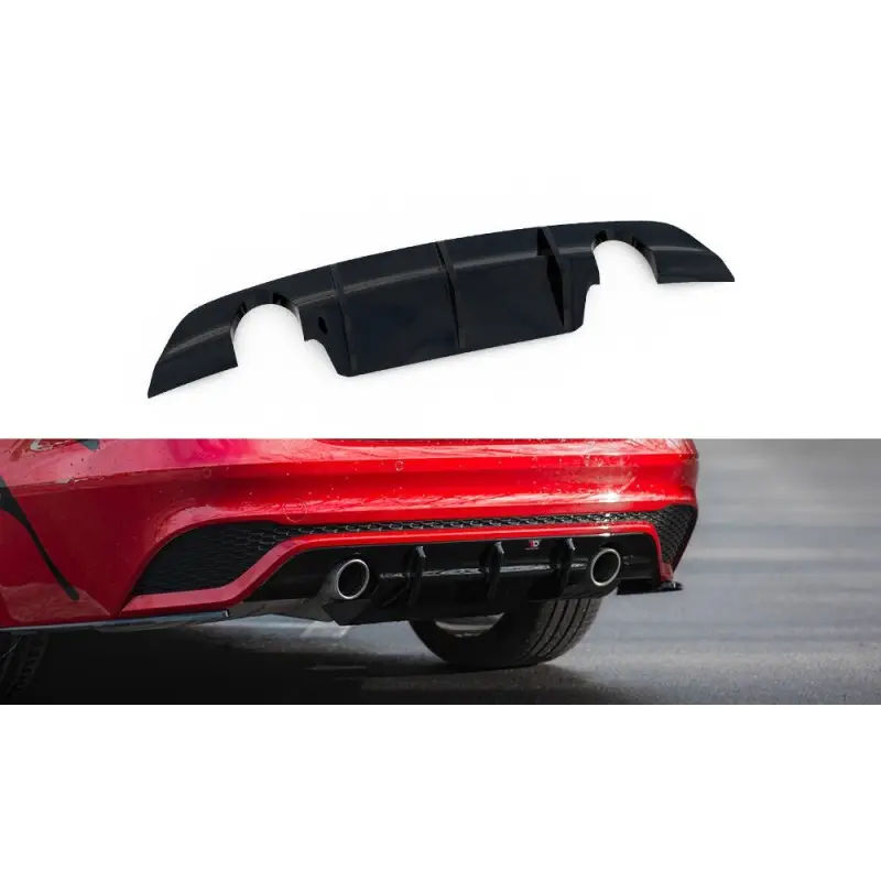 Bon Plan DIFFUSEUR ARRIERE COMPLET JAGUAR XE R-DYNAMIC X760 FACELIFT - MAXTONDESIGN - FINITION NOIR BRILLANT