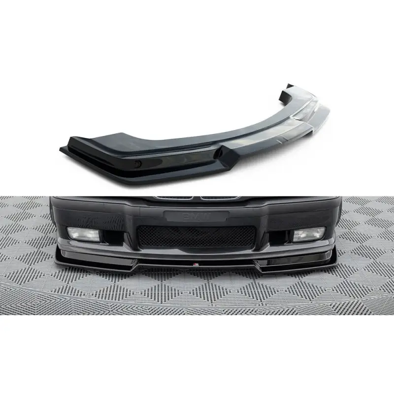 LAME DU PARE-CHOCS AVANT V.2 BMW M3 E36 - MAXTON DESIGN - FINITION NOIR BRILLANT Offre Spéciale
