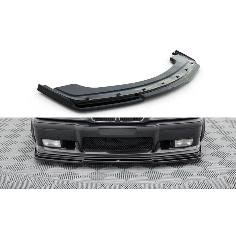 LAME DU PARE-CHOCS AVANT V.1 BMW M3 E36 - MAXTON DESIGN - FINITION NOIR BRILLANT Meilleure Vente