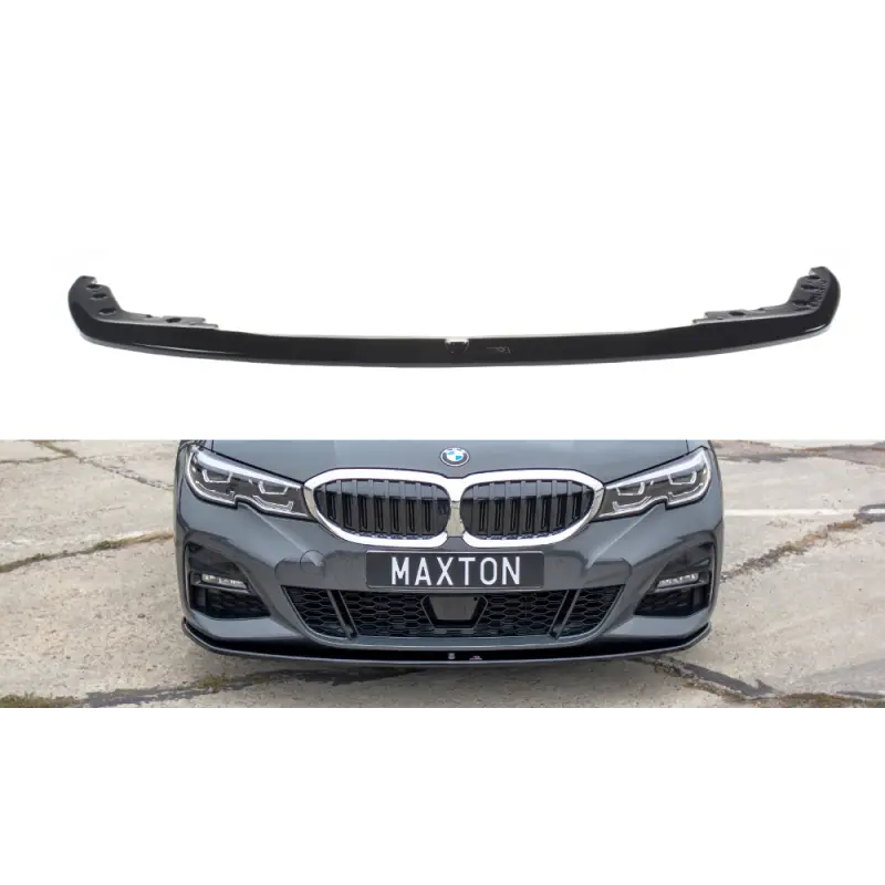 LAME DU PARE-CHOCS AVANT - SPLITTER V.3 BMW 3 G20 M-PACK - MAXTON DESIGN - FINITION NOIR BRILLANT Meilleure Vente