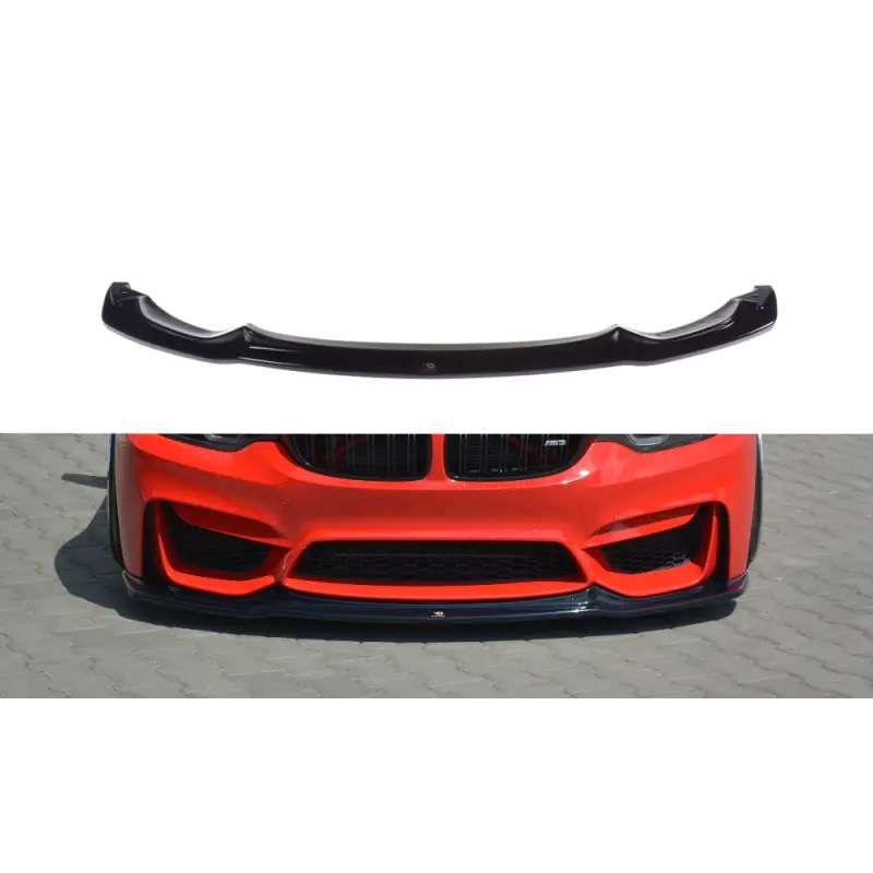 Soldes LAME DU PARE-CHOCS AVANT - SPLITTER V.1 BMW M3 F80- MAXTON DESIGN - FINITION NOIR BRILLANT