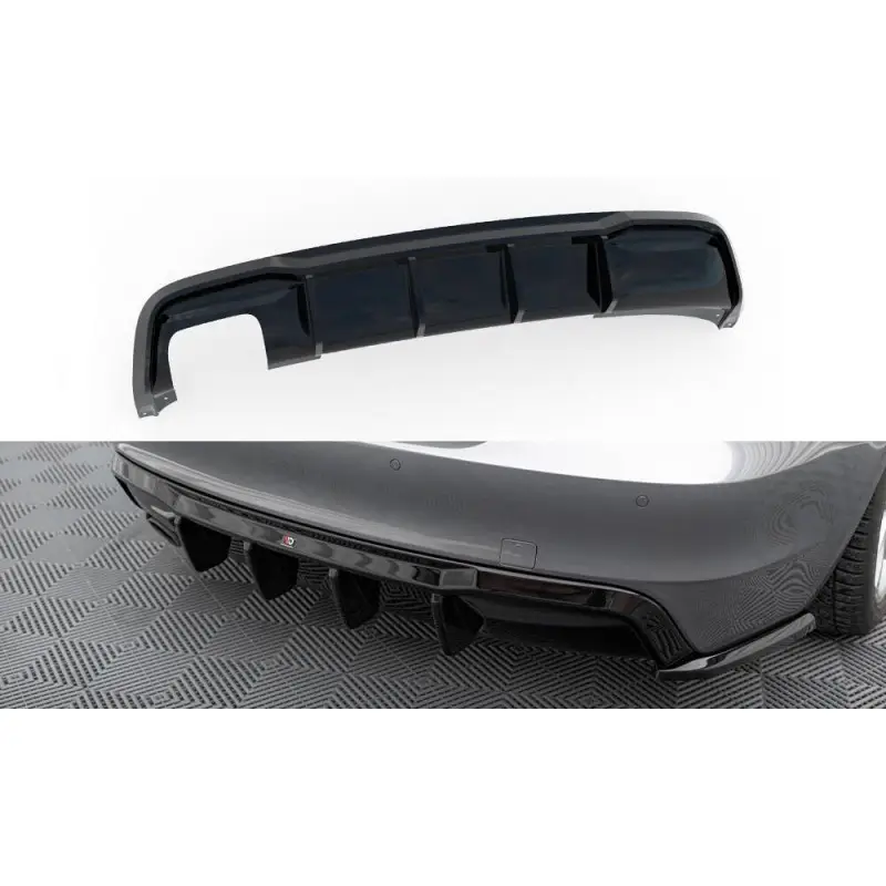 DIFFUSEUR ARRIÈRE COMPLET BMW 1 M-PACK E82 - MAXTONDESIGN - FINITION NOIR BRILLANT Haute Qualité