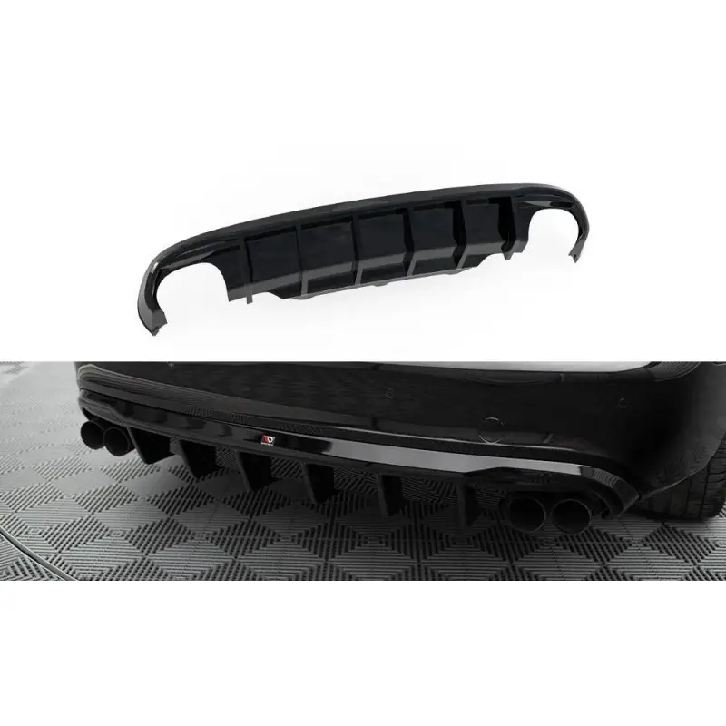 DIFFUSEUR ARRIÈRE COMPLET AUDI S5 COUPE / CABRIO S-LINE 8T- MAXTONDESIGN - FINITION NOIR BRILLANT Prix Réduit