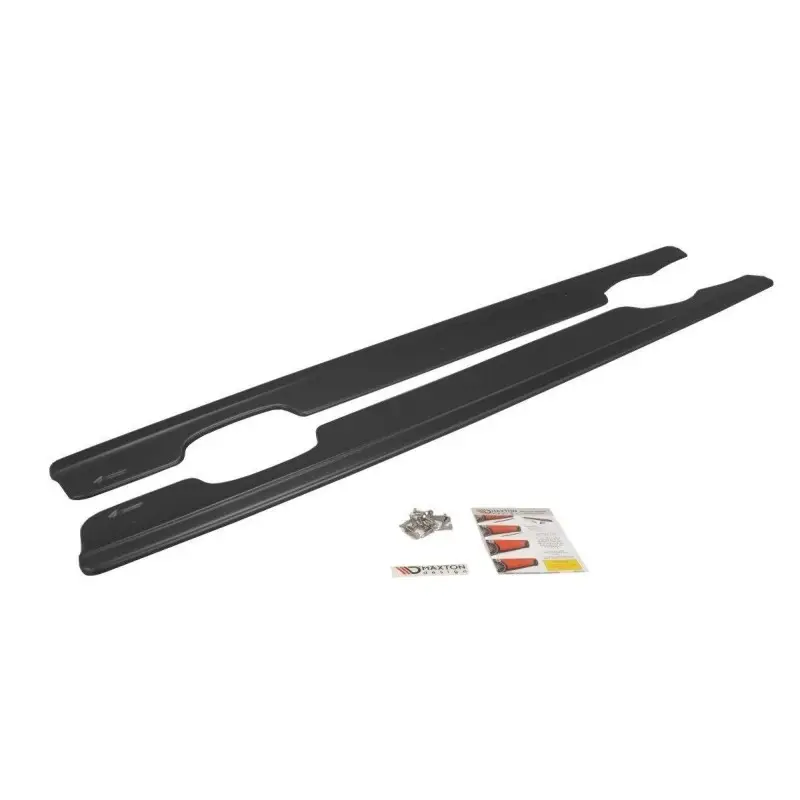 RAJOUTS DES BAS DE CAISSE POUR BMW M3 E46 COUPE - MAXTON DESIGN - FINITION NOIR BRILLANT Populaire
