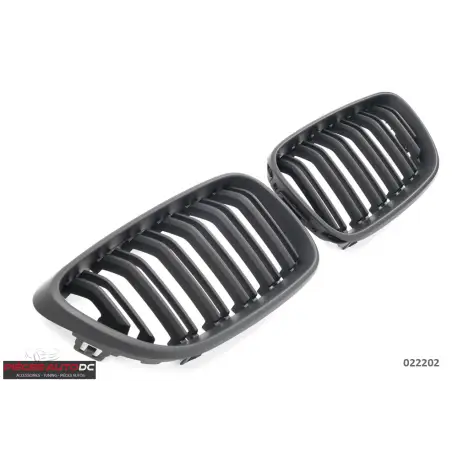 Offre Limitée SET DE CALANDRE LOOK M DOUBLE LIGNES NOIR MATT POUR BMW SERIE 2 F22 F23 F87