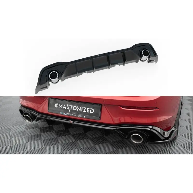 RAJOUT DU PARE-CHOCS ARRIERE + FAUX POT D'ÉCHAPPEMENT VOLKSWAGEN GOLF GTE MK8 - MAXTONDESIGN - FINITION NOIR BRILLANT + EMBOUTS Acheter Direct