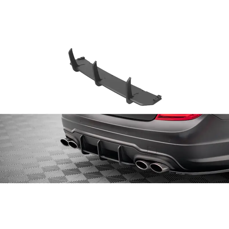 Certifié STREET PRO CENTRAL DIFFUSEUR ARRIERE MERCEDES-BENZ C COUPE AMG-LINE C204 - MAXTONDESIGN