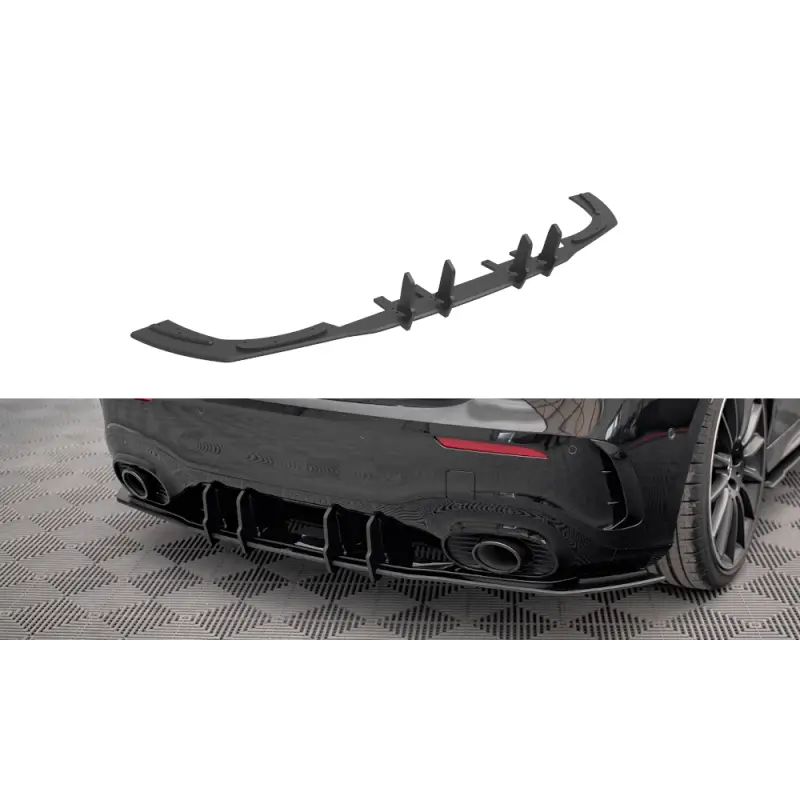 STREET PRO CENTRAL DIFFUSEUR ARRIERE MERCEDES A35 AMG HATCHBACK AERO PACK W177 - MAXTONDESIGN Jusqu’à Épuisement Des Stocks