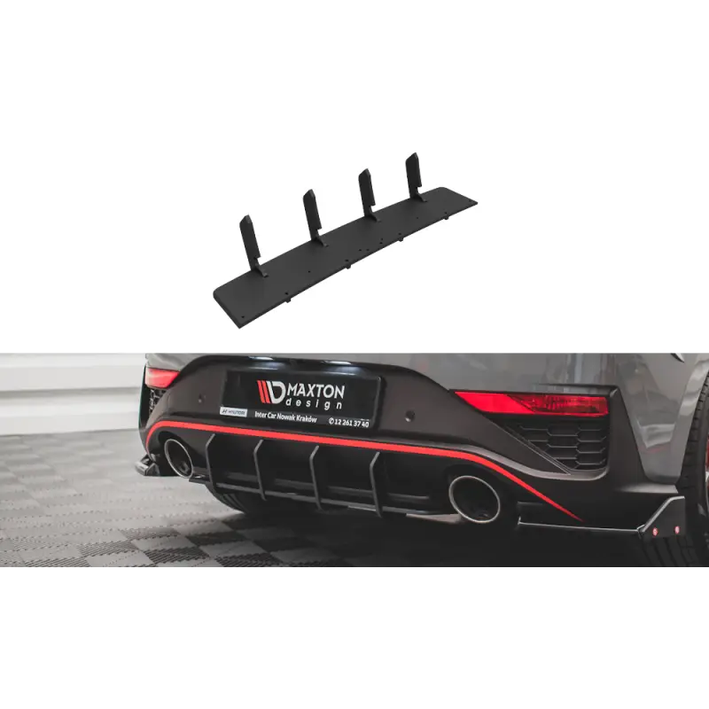 Certifié STREET PRO CENTRAL DIFFUSEUR ARRIERE HYUNDAI I30 N HATCHBACK MK3 FACELIFT - MAXTONDESIGN