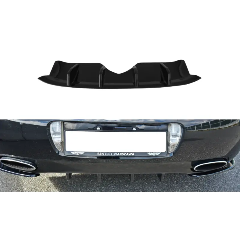 Livraison Express RAJOUT DU PARE-CHOCS ARRIERE BENTLEY CONTINENTAL GT - MAXTON DESIGN - FINITION NOIR BRILLANT