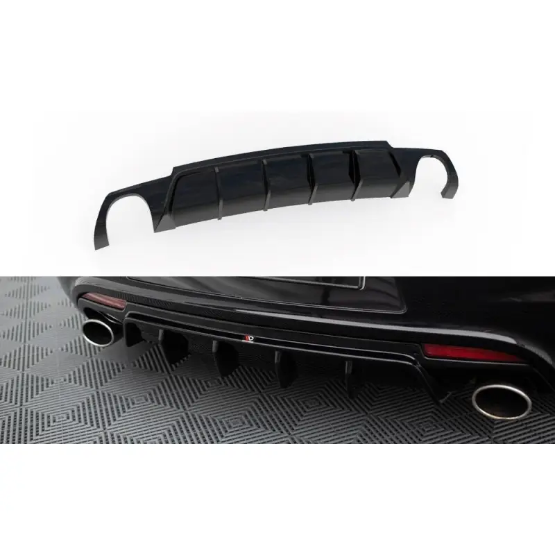 Nouveauté DIFFUSEUR ARRIERE COMPLET V.2 VOLKSWAGEN SCIROCCO R MK3 - MAXTONDESIGN - FINITION NOIR BRILLANT
