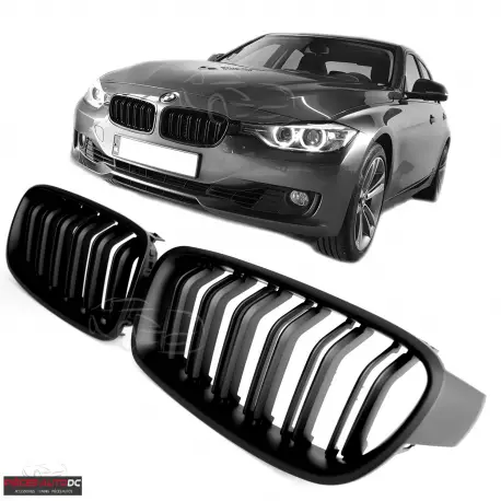 Super Prix CALANDRE DOUBLE LIGNES LOOK M3 NOIR MATT POUR BMW SERIE 3 F30 F31 (11-19)