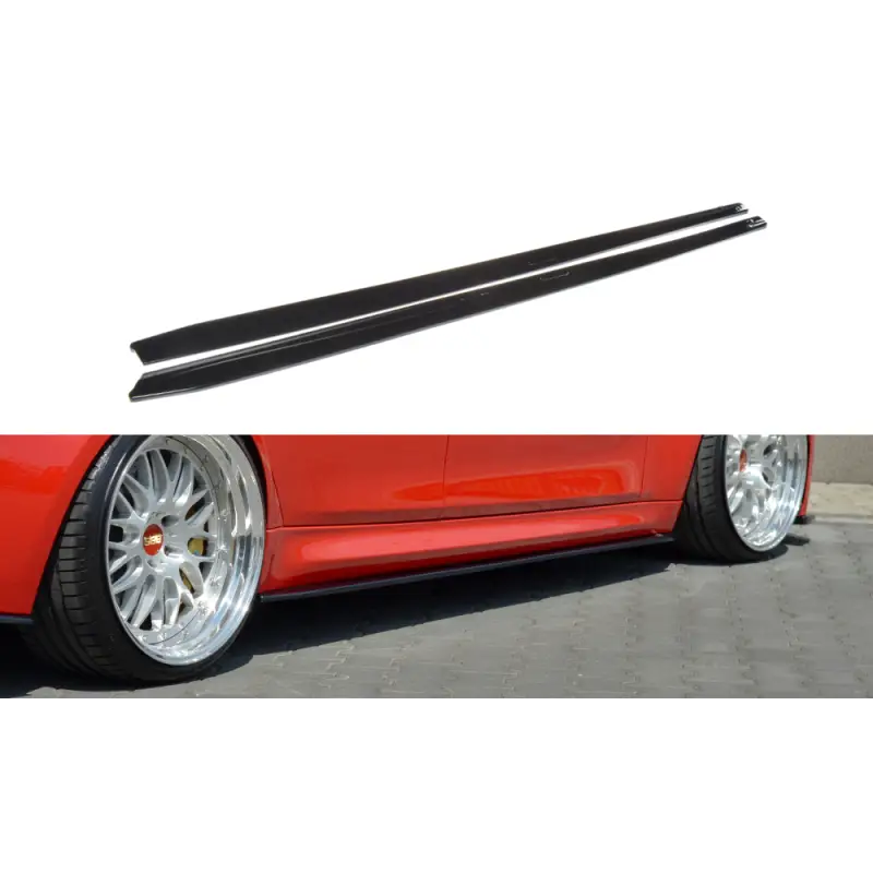 Pas Cher SET DES DIFFUSEUR DES BAS DE CAISSE V.1 BMW M3 F80 - MAXTON DESIGN - FINITION NOIR BRILLANT