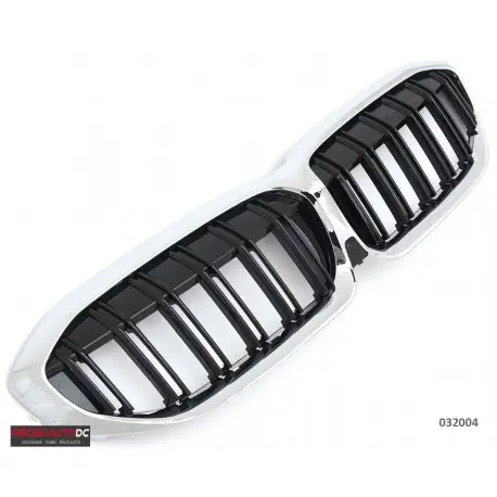 CALANDRE DOUBLE LIGNES LOOK M3 NOIR - CONTOUR CHROME POUR BMW SERIE 3 G20 G21 (19-22) Offre Du Jour