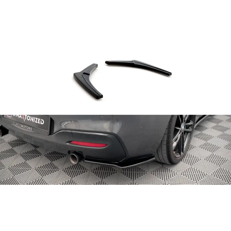 LAME DU PARE-CHOCS ARRIERE V.2 BMW 1 F20-F21 M-POWER FACELIFT - MAXTON DESIGN - FINITION NOIR BRILLANT Prix Bas