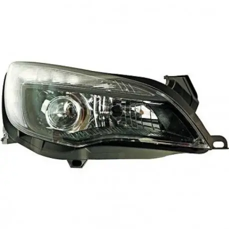 Paiement Sécurisé SET DE DEUX PHARES AVANT DESIGN A LED LOOK XENON OPEL ASTRA J (09-12) - H7/H7 - FOND NOIR - AVEC FEUX DE JOUR LED
