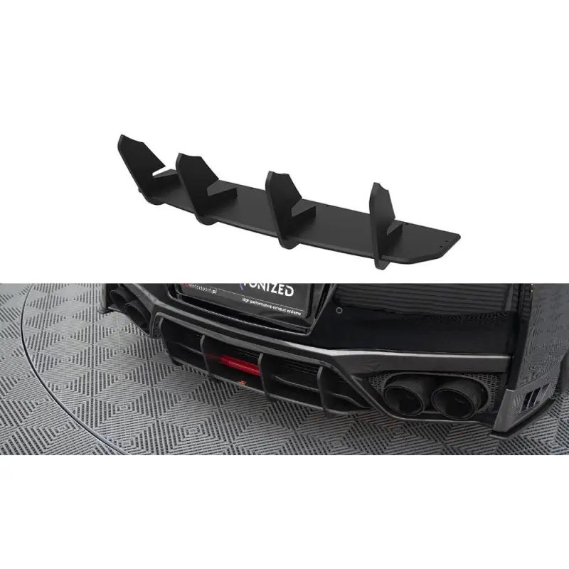 Satisfait Ou Remboursé STREET PRO CENTRAL DIFFUSEUR ARRIERE NISSAN GTR R35 FACELIFT - MAXTONDESIGN