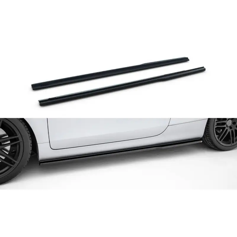 Dernière Chance RAJOUTS DES BAS DE CAISSE POUR AUDI TT S MK2 (8J) - MAXTON DESIGN - FINITION NOIR BRILLANT