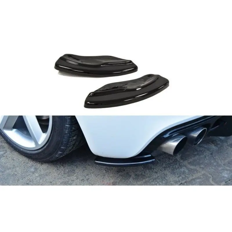 Prix Bas LAME DU PARE CHOCS ARRIERE AUDI TT MK2 S-LINE - MAXTON DESIGN - FINITION NOIR BRILLANT