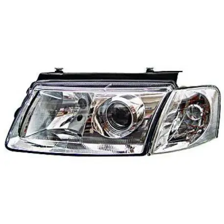 Offre Spéciale SET 2 PHARES AVANT LOOK PASSAT 3BG POUR TOUTES VW PASSAT 3B (96-00) - FINITION : CHROME - TRANSPARENT & CLIGNOTANT