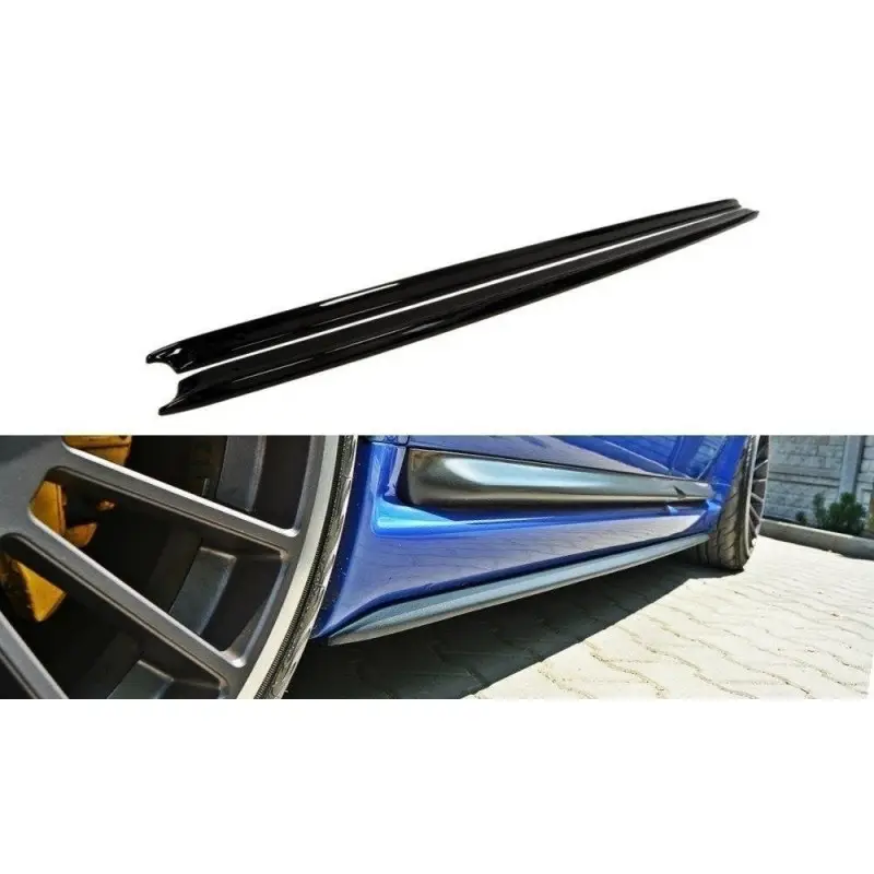 RAJOUTS DES BAS DE CAISSE POUR AUDI RS6 C5 - MAXTON DESIGN - FINITION NOIR BRILLANT Prix Bas