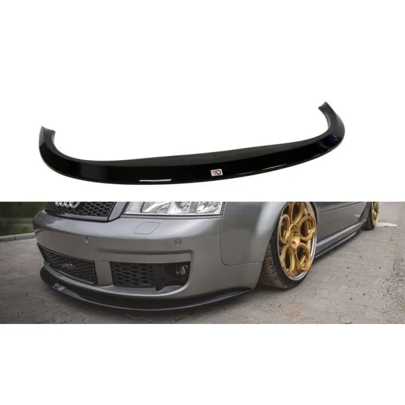 LAME DU PARE-CHOCS AVANT AUDI RS6 C5 - MAXTON DESIGN - FINITION NOIR BRILLANT Super Prix
