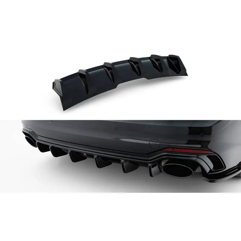 Solde RAJOUT DU PARE-CHOCS ARRIERE AUDI RS5 F5 COUPE - SPORTBACK - MAXTON DESIGN - FINITION NOIR BRILLANT