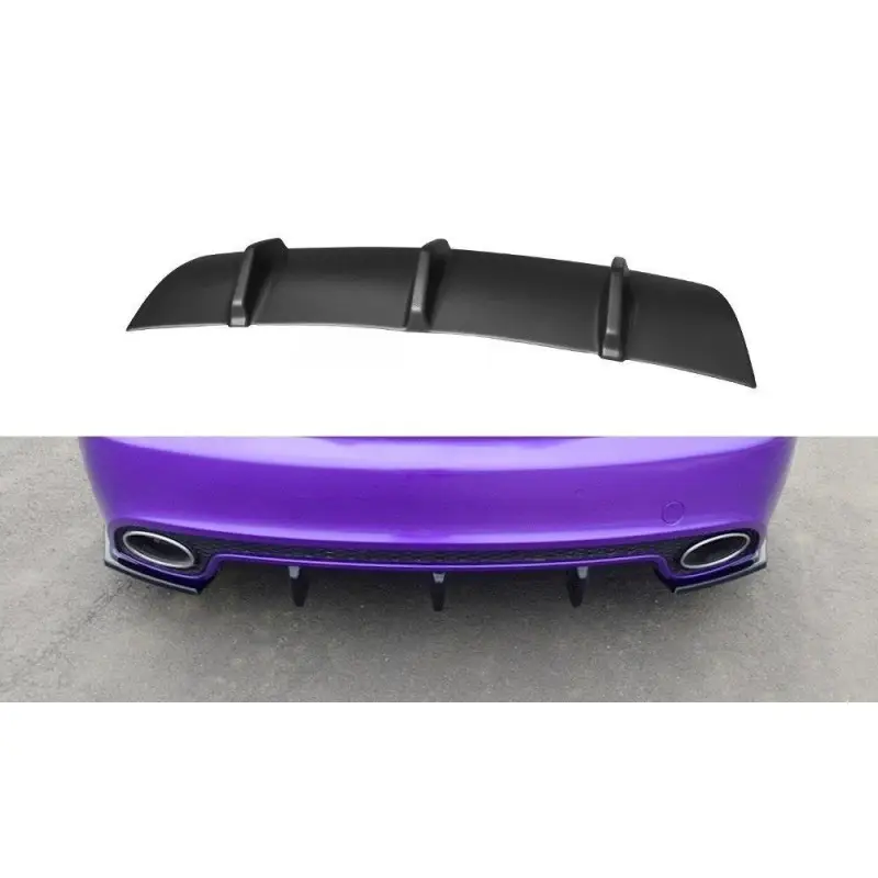 Authentique RAJOUT DU PARE-CHOCS ARRIERE AUDI RS5 8T - 8T FL - MAXTON DESIGN - FINITION NOIR BRILLANT
