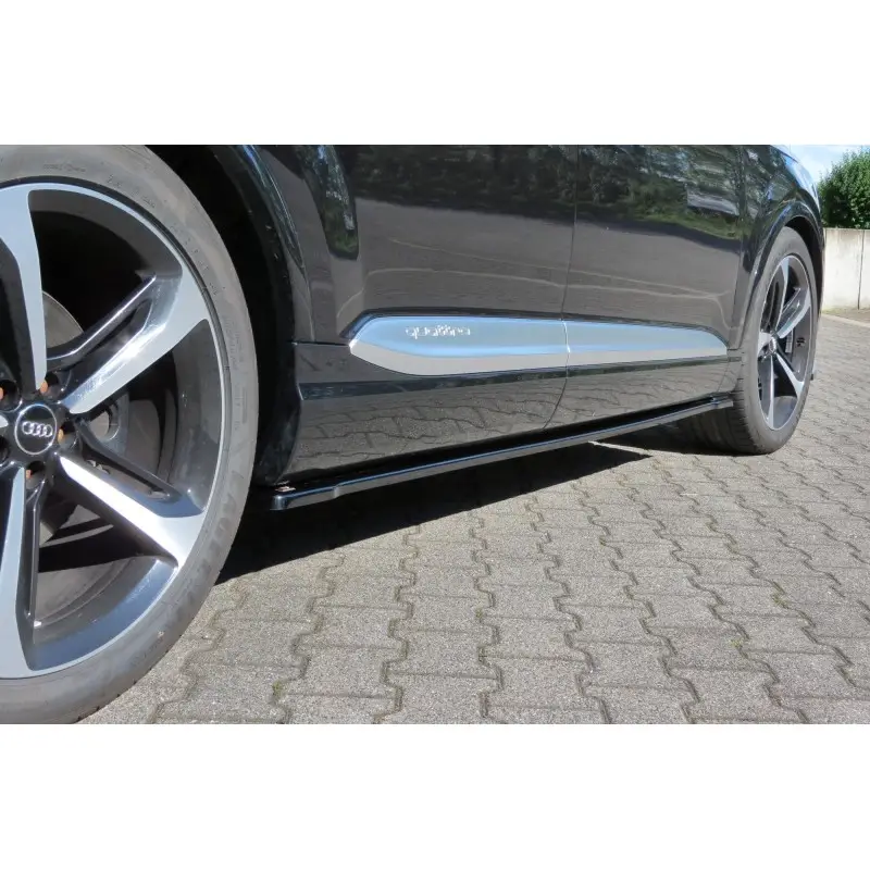 SET DES DIFFUSEUR DES BAS DE CAISSE AUDI SQ7 MK2 - MAXTON DESIGN - FINITION NOIR BRILLANT Achat Immédiat