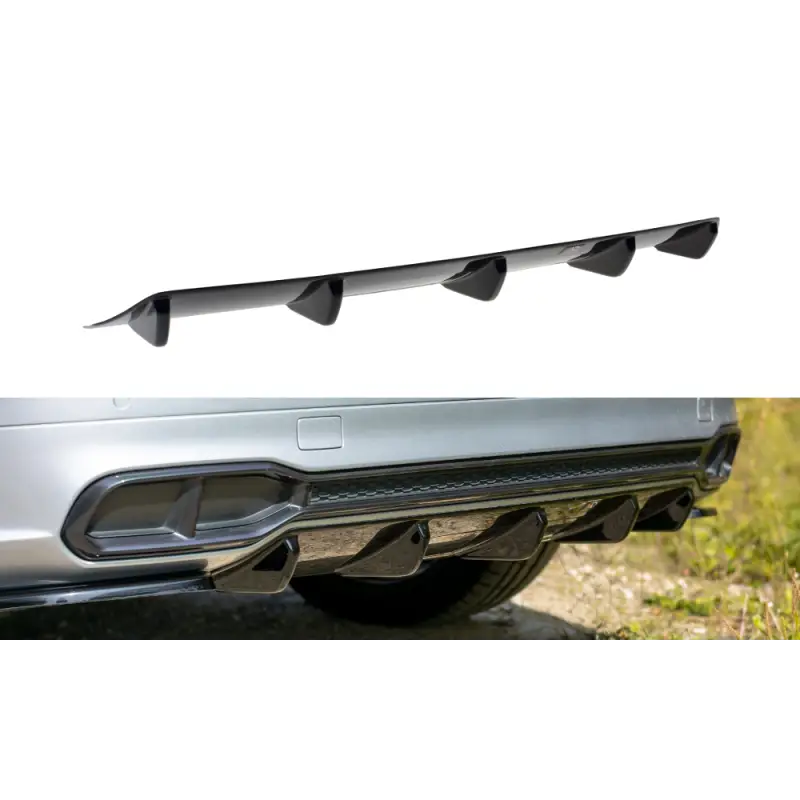 Acheter Direct RAJOUT DU PARE-CHOCS ARRIERE AUDI SQ5-Q5 S-LINE MKII - MAXTON DESIGN - FINITION NOIR BRILLANT