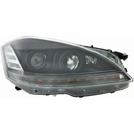 Offre Du Jour SET DE PHARES AVANT DESIGN LOOK FACELIFT POUR MERCEDES CLASSE S W221 (05-09) AVEC XENON D'ORIGINE - NOIR