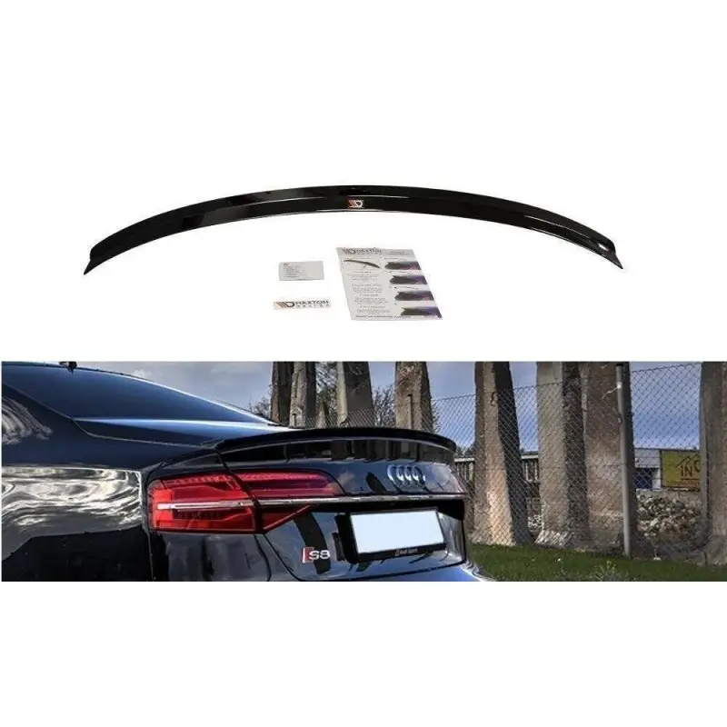 Satisfait Ou Remboursé SPOILER CAP AUDI S8 D4 - MAXTON DESIGN - FINITION NOIR BRILLANT