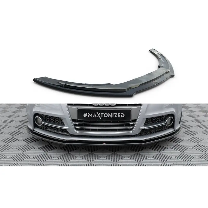 LAME DU PARE-CHOCS AVANT V.1 AUDI TT S MK2 (8J) - MAXTON DESIGN - FINITION NOIR BRILLANT Haute Qualité