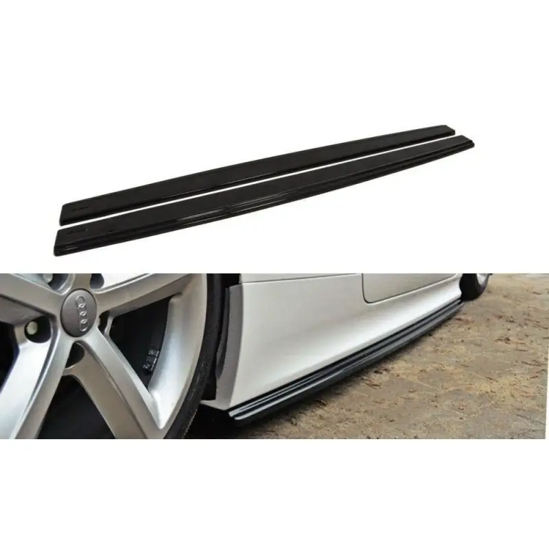 RAJOUTS DES BAS DE CAISSE POUR AUDI TT MK2 RS - MAXTON DESIGN - FINITION NOIR BRILLANT Seulement Aujourd’hui