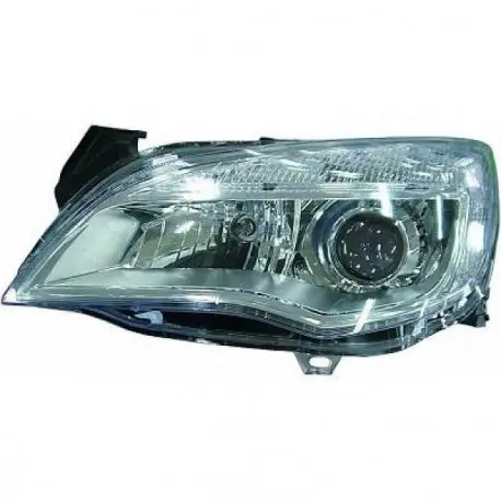 Achetez Aujourd’hui SET DE DEUX PHARES AVANT DESIGN A LED LOOK XENON OPEL ASTRA J (09-12) - H7/H7 - FOND CHROME - AVEC FEUX DE JOUR LED