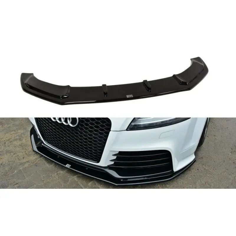 Soldes LAME DU PARE-CHOCS AVANT V.1 AUDI TT MK2 RS - MAXTON DESIGN - FINITION NOIR BRILLANT