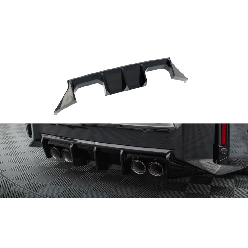 Remise DIFFUSEUR ARRIERE COMPLET V.1 BMW M2 G87 - MAXTONDESIGN - FINITION: NOIR BRILLANT