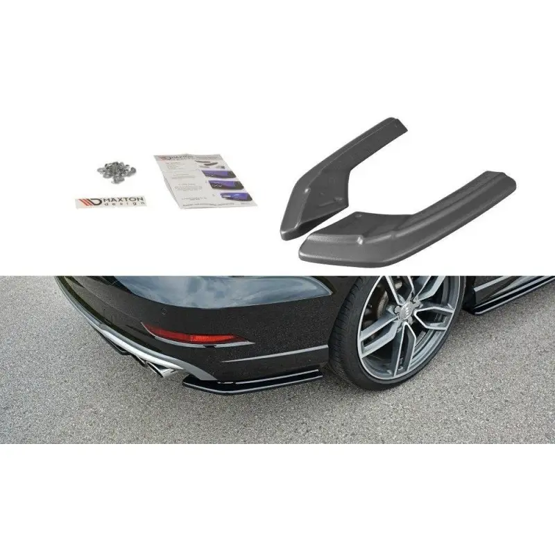LAME DU PARE CHOCS ARRIERE AUDI S3 - A3 S-LINE 8V FL SEDAN - MAXTON DESIGN - FINITION NOIR BRILLANT Acheter Direct