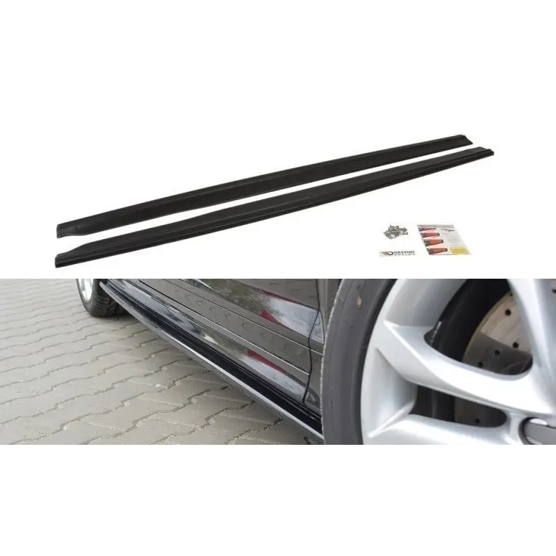 RAJOUTS DES BAS DE CAISSE POUR AUDI S3 8P - S3 8P FL - RS3 8P - MAXTON DESIGN - FINITION NOIR BRILLANT Vente Flash