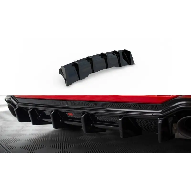 Bon Marché RAJOUT DU PARE-CHOCS ARRIERE AUDI RS4 B9 AVANT - MAXTON DESIGN - FINITION NOIR BRILLANT