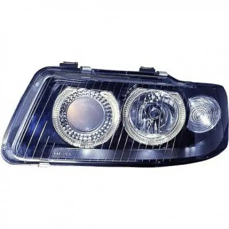 Prix Choc SET DE DEUX PHARES AVANT DESIGN AVEC ANGEL EYES POUR AUDI A3 8L (00-03) - NOIR