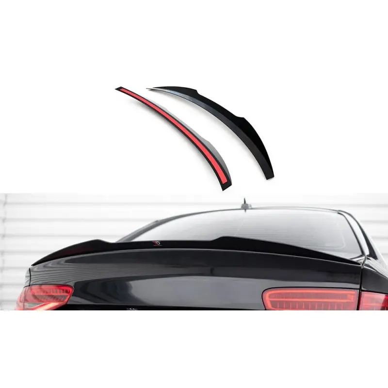 SPOILER CAP AUDI S4 B8 FL SEDAN - MAXTON DESIGN - FINITION NOIR BRILLANT Vente Directe
