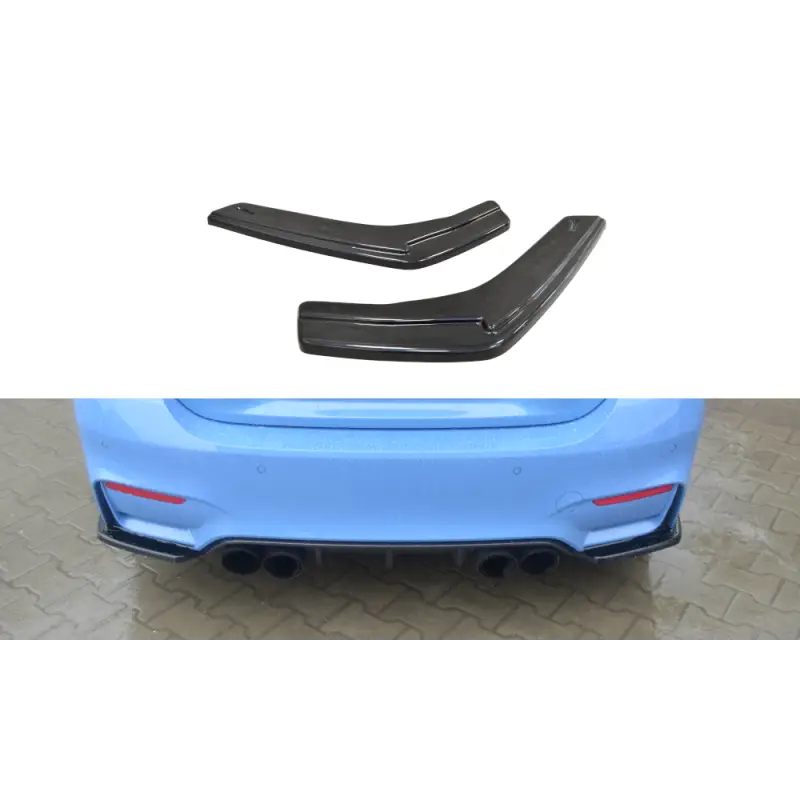 LAME DU PARE-CHOCS ARRIERE BMW M4 F82 - MAXTON DESIGN - FINITION NOIR BRILLANT Quantité Limitée
