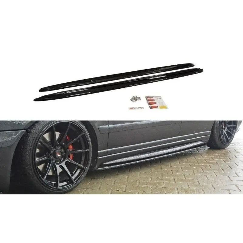 Nouveauté RAJOUTS DES BAS DE CAISSE POUR AUDI S4 B5 - MAXTON DESIGN - FINITION NOIR BRILLANT