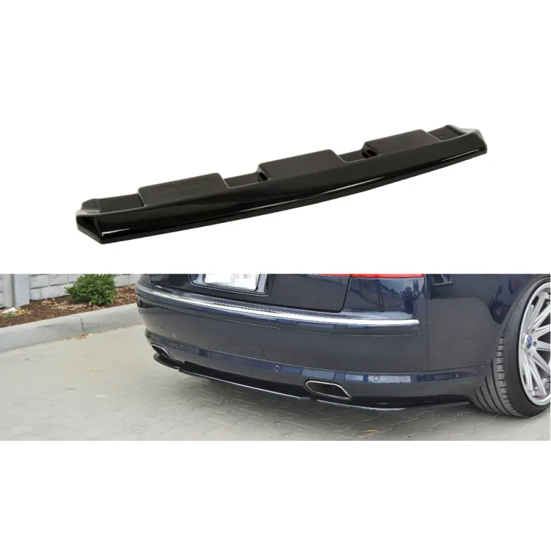 CENTRAL ARRIERE SPLITTER AUDI A8 W12 D3 (SANS BARRES VERTICALES) - MAXTON DESIGN - FINITION NOIR BRILLANT Jusqu’à Épuisement Des Stocks