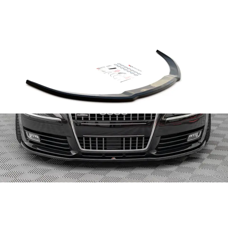 Paiement Sécurisé LAME DU PARE-CHOCS AVANT AUDI S8 D3 - MAXTON DESIGN - FINITION NOIR BRILLANT