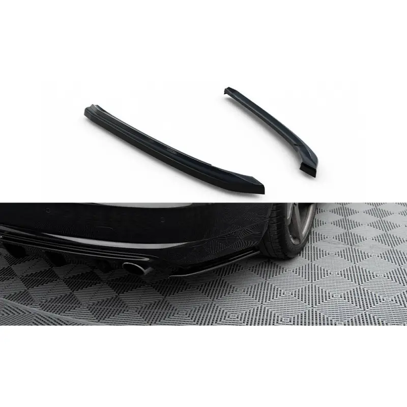 Remise LAME DU PARE CHOCS ARRIERE AUDI A8 D4 - MAXTON DESIGN - FINITION NOIR BRILLANT