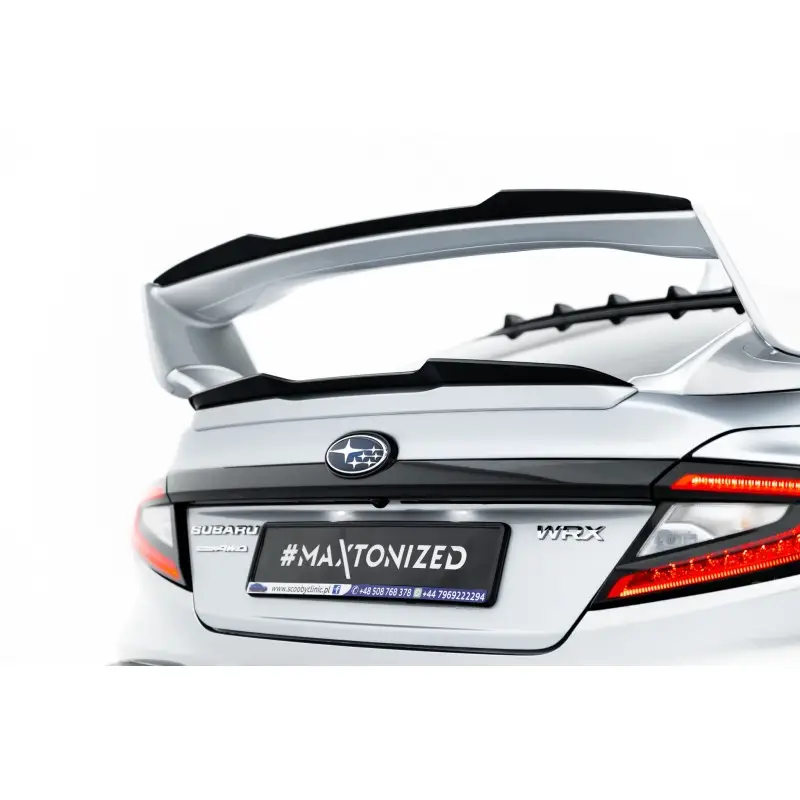 PLUS BAS SPOILER CAP SUBARU WRX STI MK2 - MAXTONDESIGN - FINITION NOIR BRILLANT Bon Plan
