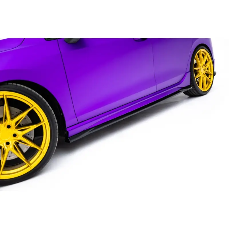 Promotion RAJOUTS DES BAS DE CAISSE V.5 VOLKSWAGEN GOLF RMK8 / MK8 FACELIFT - MAXTONDESIGN - FINITION NOIR BRILLANT