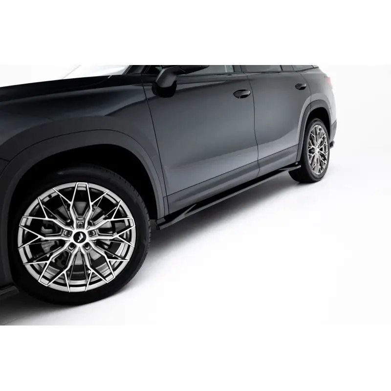 Meilleure Vente RAJOUTS DES BAS DE CAISSE SKODA KODIAQ MK2 - MAXTONDESIGN - FINITION NOIR BRILLANT